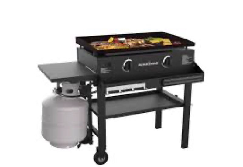 blackstone 28" griddle with front shelf and soft cover