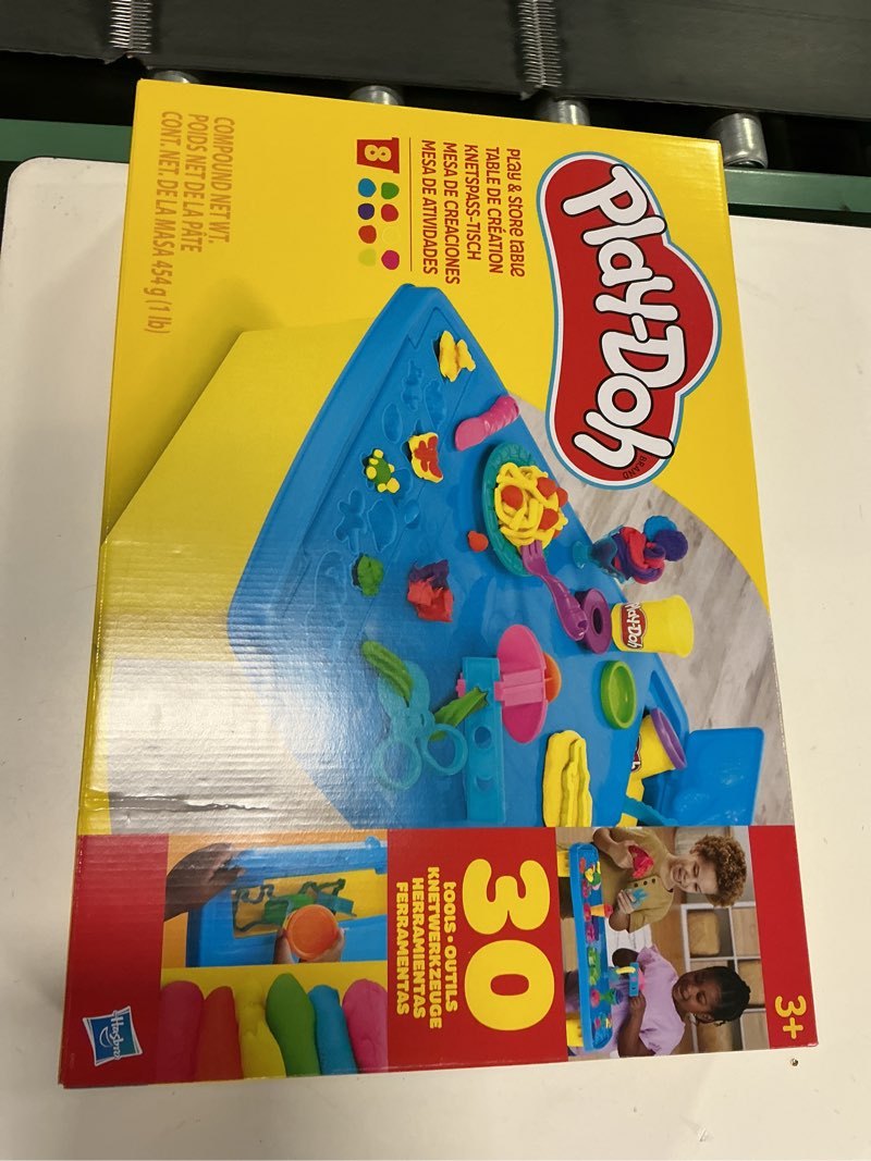 Condition photo showing New/Like New for Play-Doh Play 'n Store Table Toy, 25+ Accessories, 8 Cans of Assort. Colors, Back to School Classroom Supplies, Kids Arts & Crafts, Preschool Toys, Ages 3+ (Amazon Exclusive)