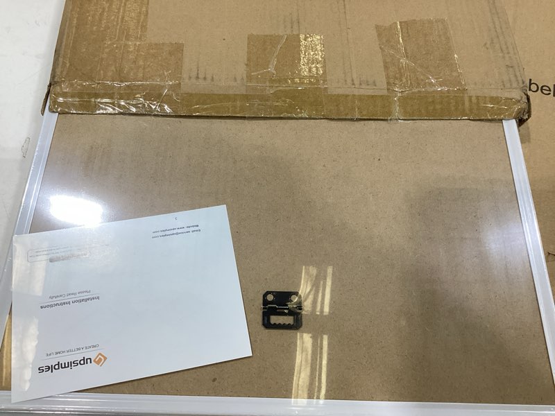 Condition photo showing Good Condition for upsimples 16x24 picture frame white 3 pack, scratch-proof poster frames 16 x 24 for photo gallery - slide-in strips, horizontal or vertical wall mounting white 16x24