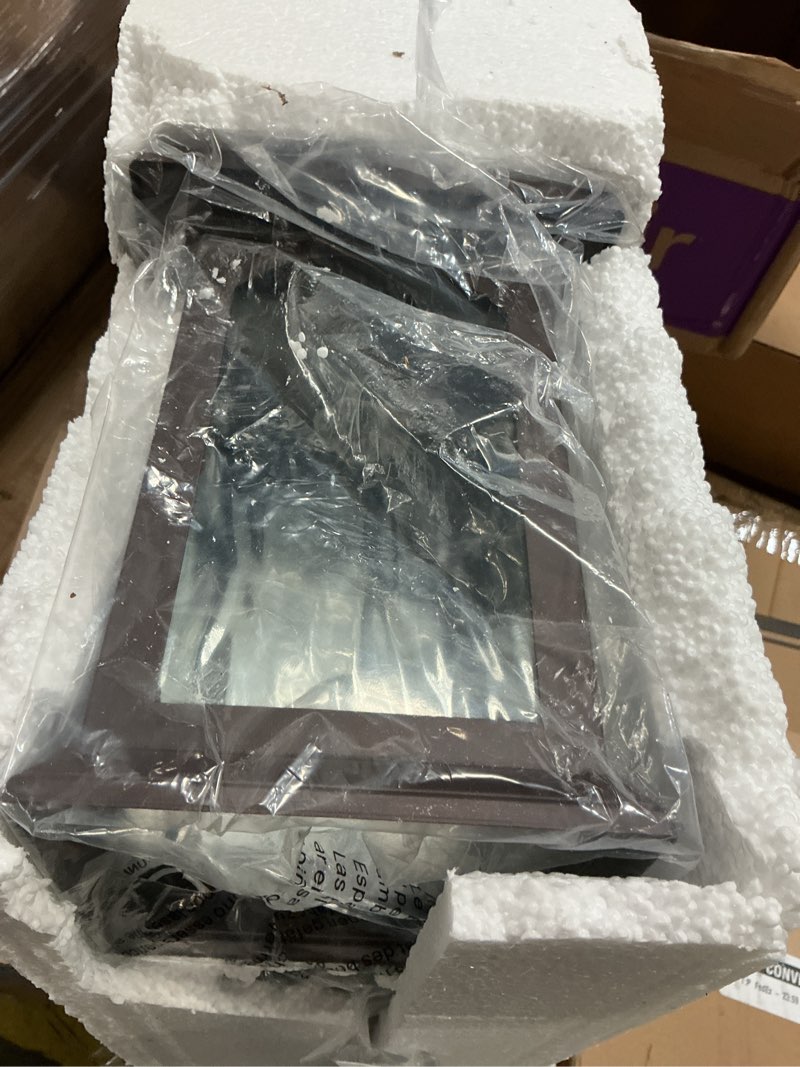 Condition photo showing Good Condition for cattleya 2-pack 12in. oil rubbed bronze outdoor wall lantern with water ripple glass