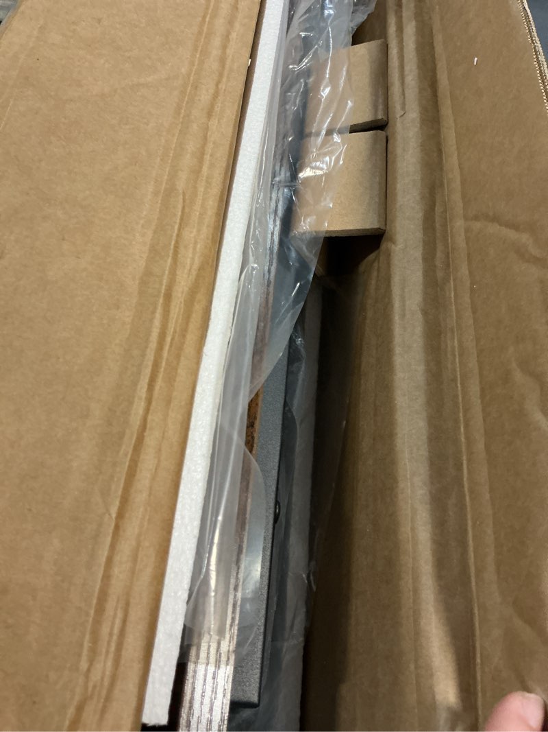 Condition photo showing New/Like New for folding coffee table, leg latches portable sturdy floor table desk for sitting on the floor, no assembly low coffee table for living room, home, office, rustic brown, 41.34l×21.65w×15.75h rustic brown opened size: 41.34l"×21.65w"×15.75h"