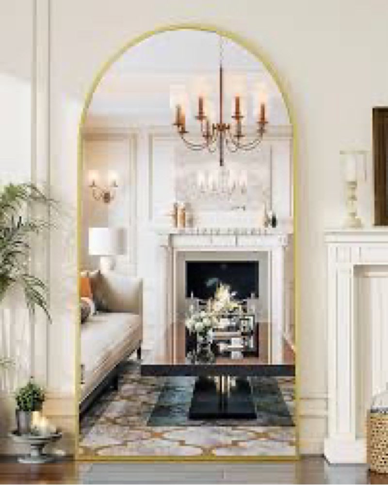 Full length 76”x Room aluminum frame gold