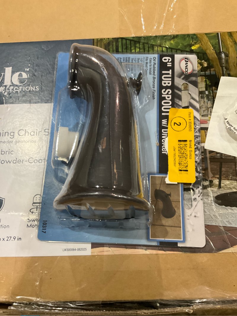 Danco Oil Rubbed Bronze Wall-mount Universal Fit Bathtub Spout With Diverter