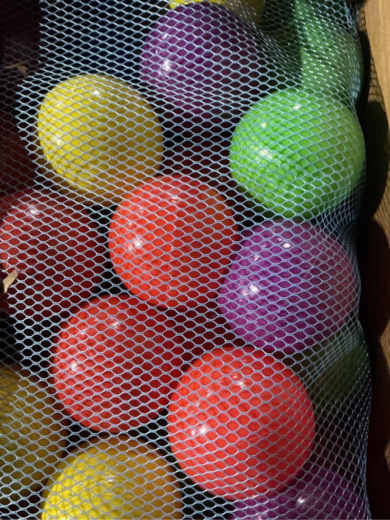 Condition photo showing Good Condition for Sunny Days Entertainment 200 Premium Crush-Resistant Play Balls for Ball Pits – Non-Toxic, BPA & Phthalate Free – Vibrant Assorted Colors with Zippered Storage Bag (2.5" Diameter)