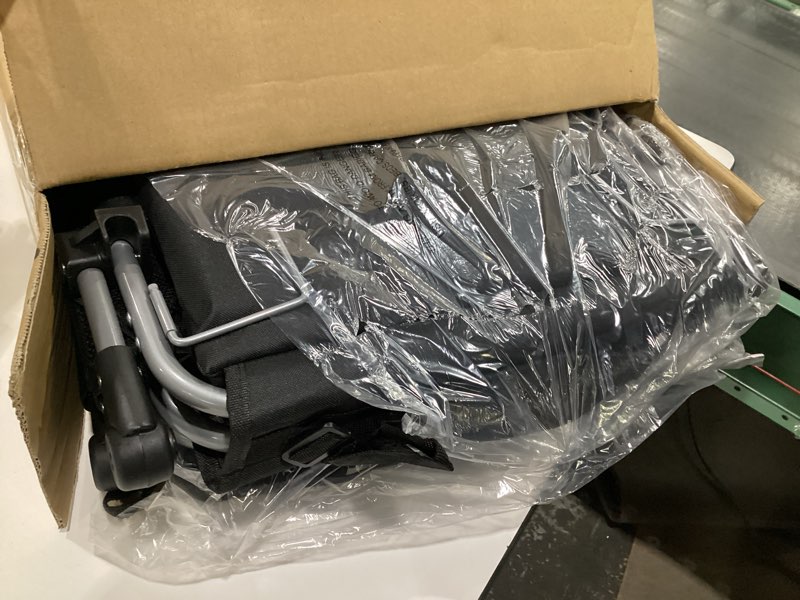 Condition photo showing Good Condition for VIVOHOME Stadium Seats with Back Support and Cushion, 2 Pack Portable Bleacher Chairs with Cup Holder, Storage Bags and Shoulder Strap, Black and Gray