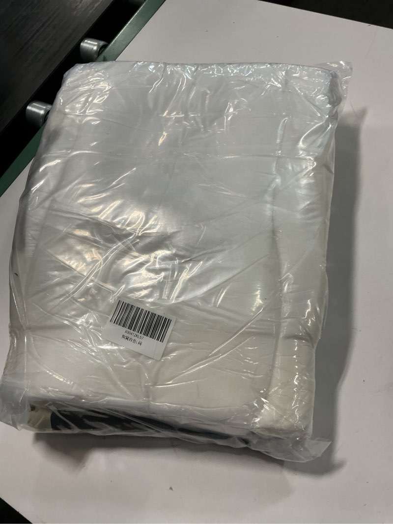 Condition photo showing New/Like New for M Dog Sofa Bed for Small Dogs – Orthopedic Couch with Supportive Bolster Sides, Easy-Clean Wipeable Surface, Removable Cover, Non-Slip Bottom, 21.6 × 18.5× 11 Inch Cream 21x18x10"