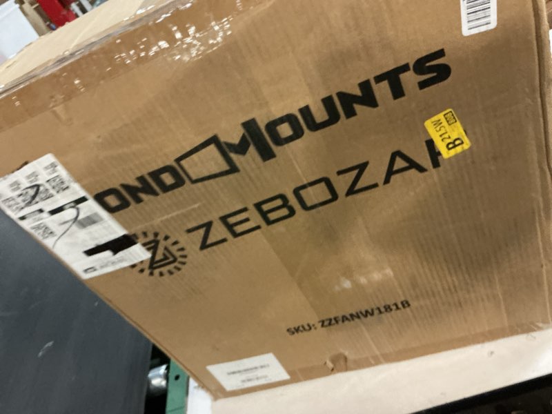 Condition photo showing New/Like New for ZeboZap Walll and Pillar Mount Fan18 Inch IP44 Waterproof, 10ft Power Cord, 3 Speed, 4000CFM, Best for Commercial, Warehouse, Greenhouse, Workshop, Covered Patio, Gazebo and Factory, ETL Certified