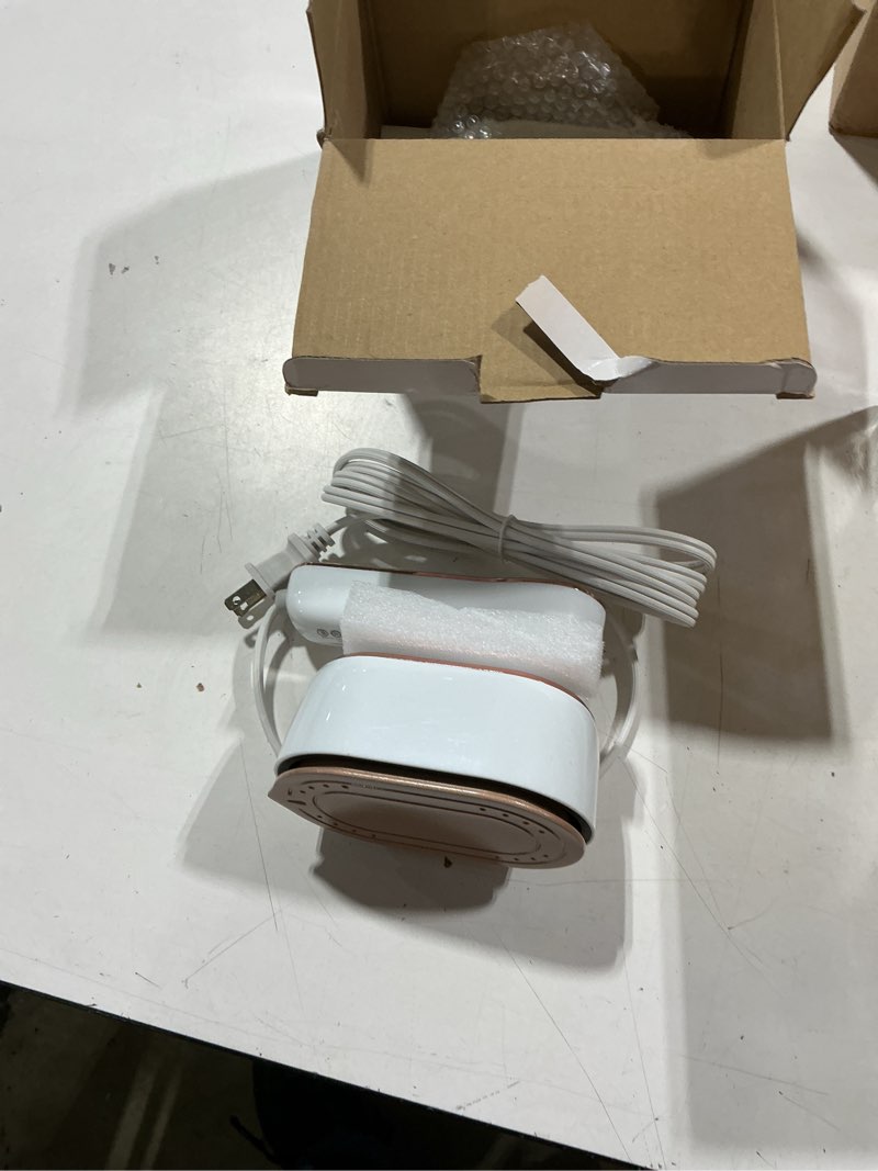 Condition photo showing Good Condition for travel steamer iron for clothes mini - portable ironing machine travel small size portable steamer travel college dorm home essentials (white)