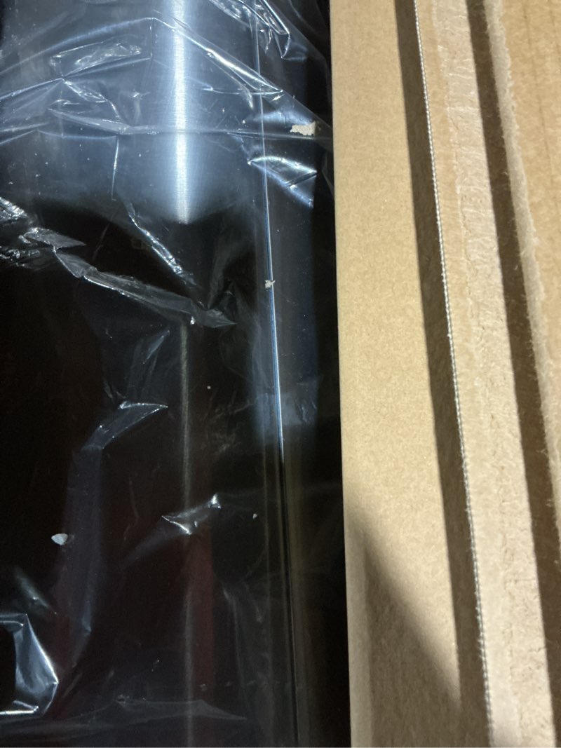 Condition photo showing Good Condition for songmics 13 gallon (50 l) trash can, stainless steel kitchen garbage can, recycling or waste bin, soft close, step-on pedal, removable inner bucket, silver ultb050e01 silver 13 gal.