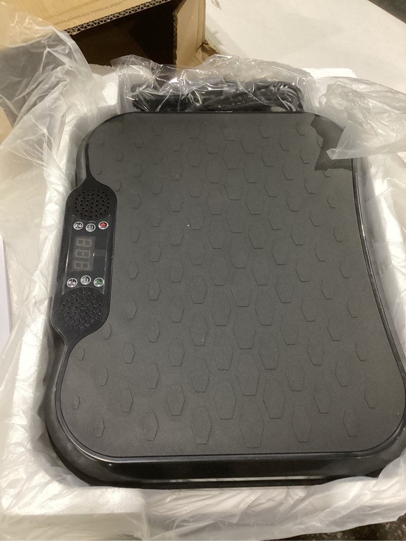 Condition photo showing Good Condition for vibration plate exercise machine,vibration plate for lymphatic drainage power vibration plate machine support 450 lbs 250 adjustable speeds,vibrating plate shake plate weight loss black, not tested