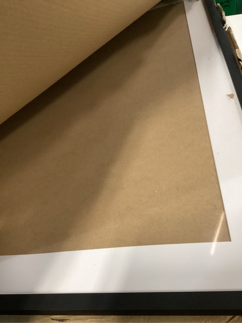 Condition photo showing As Is for upsimples 24x32 poster frame, display pictures 20x28 with mat or 24 x 32 without, wall hanging picture frames, black, 1 pack black 24x32
