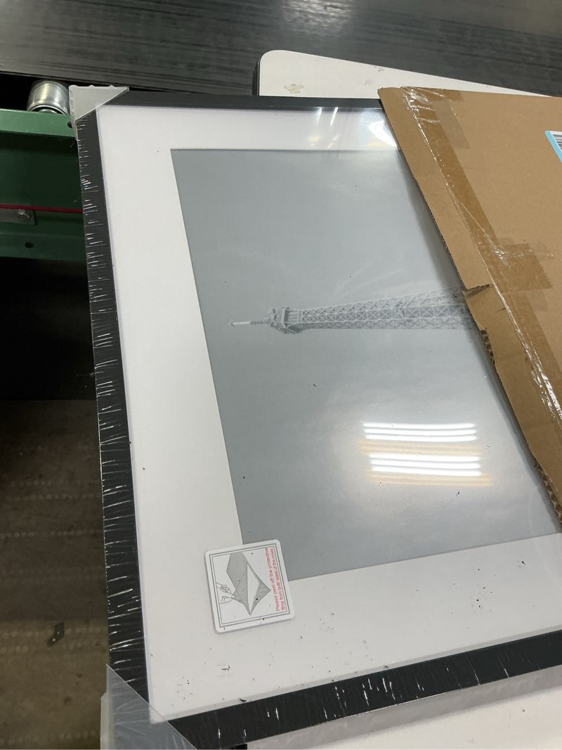 Condition photo showing As Is for upsimples 18x22 picture frame, display pictures 14x18 with mat or 18 x 22 without, wall hanging poster frames, black, 1 pack black 18x22