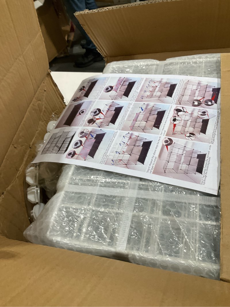 Condition photo showing Good Condition for cat cages indoor enclosure with plastic platforms, cat playpen catio detachable metal wire kennels cats crate large exercise place ideal for 1-3 cats