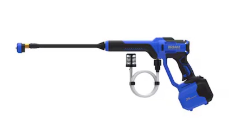 kobalt 700-psi 0.8-gpm cold water battery outdoor power cleaner with 1 spray tips