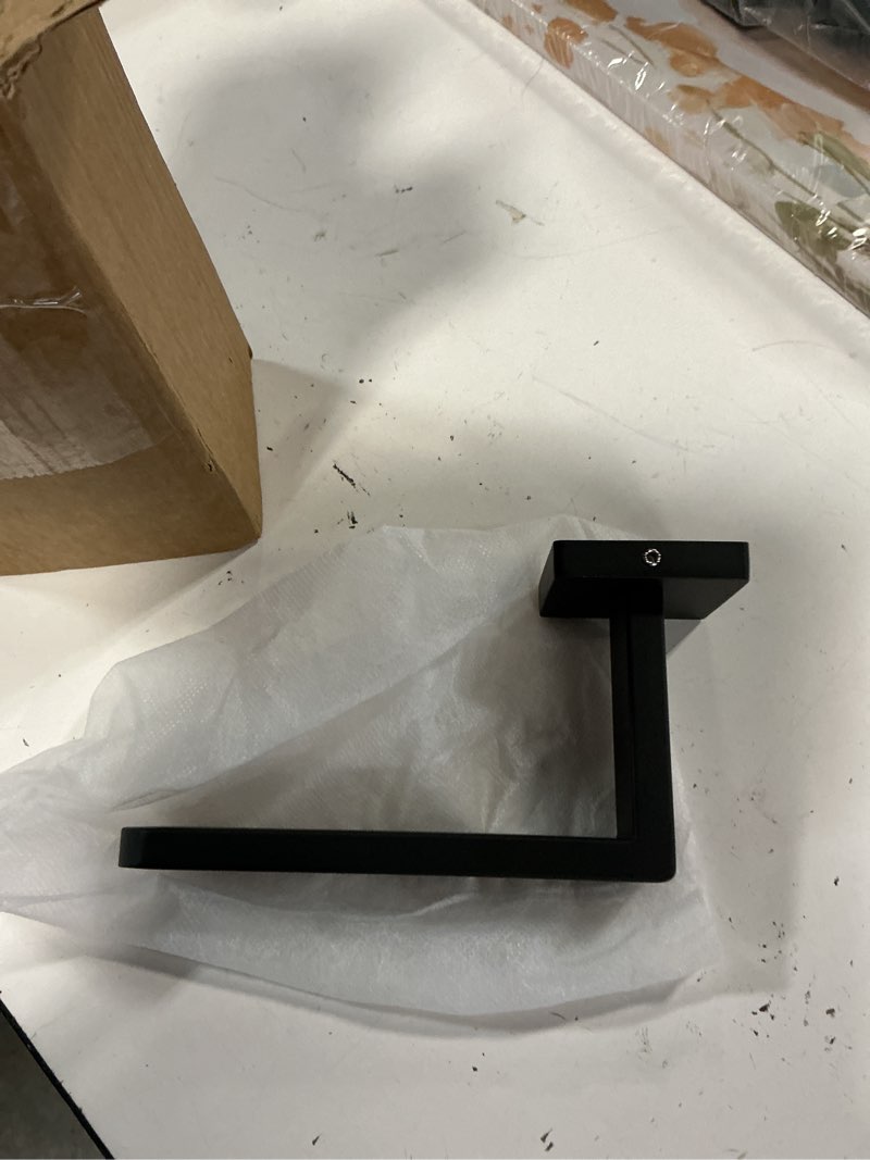 Condition photo showing New/Like New for groleca 2 pack metal curtain holdbacks, curtain tiebacks hooks, black