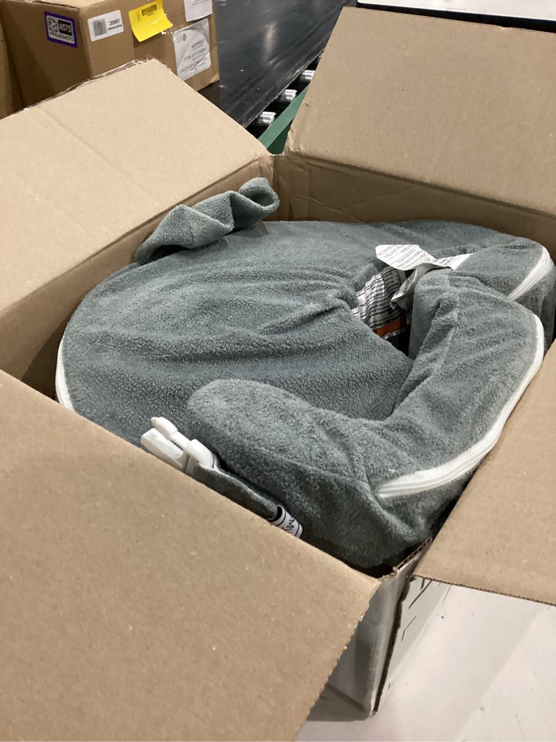 Condition photo showing As Is for my brest friend nursing pillow - deluxe - enhanced comfort w/ slipcover - ergonomic breastfeeding pillow for ultimate support for mom & baby - adjustable pillow w/ handy side pocket, evening grey