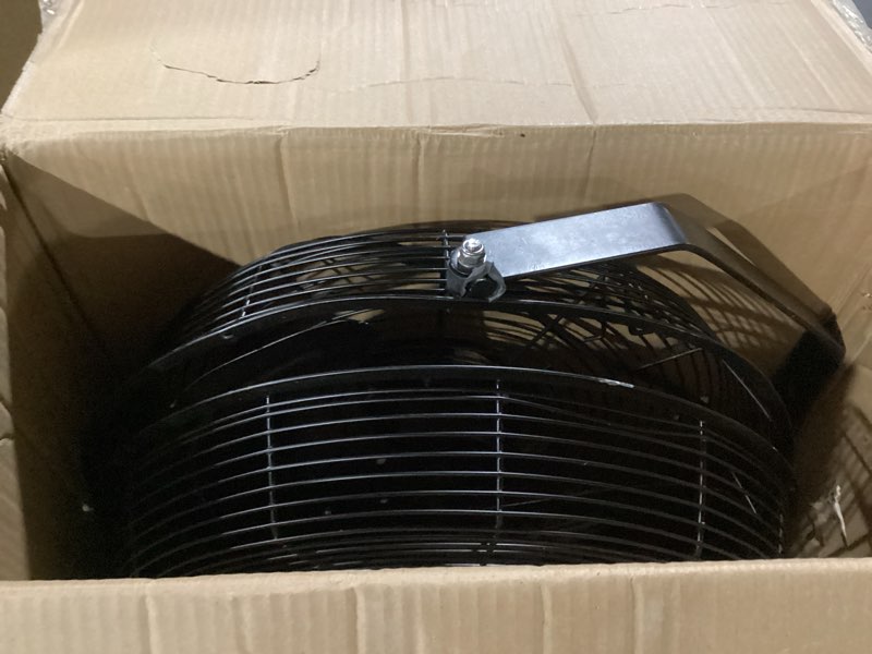 Condition photo showing As Is for iliving 18" wall mounted fan - 6360 cfm, 3-speed, industrial grade, commercial/residential, weatherproof outdoor/indoor fan for garage, patio, workshop, greenhouse | ul listed, mist kit compatible outdoor 18-inch