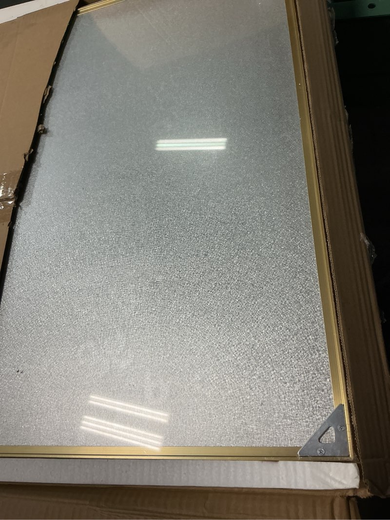 Condition photo showing Good Condition for dry erase white board, 8"x 13" gold aluminum frame magnetic whiteboard for wall office,school,home, hanging board for decoration,planning,kitchen grocery list,drawing,memo?bb-gold-2033?