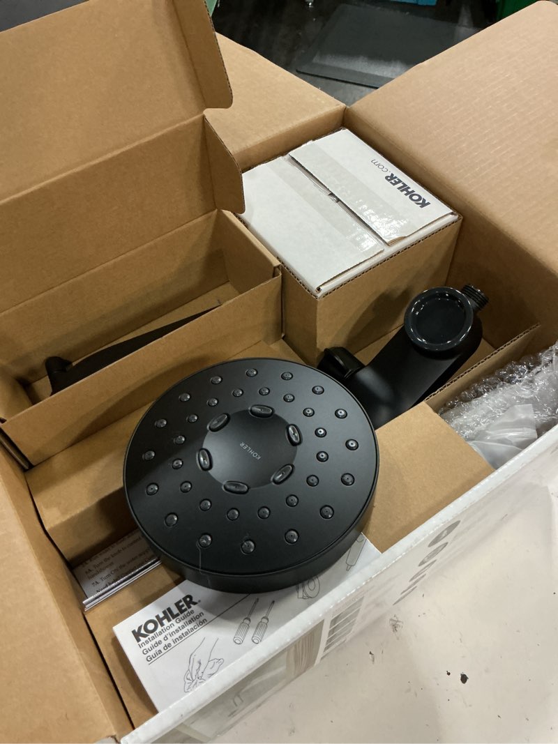 Condition photo showing Good Condition for kohler premise rite-temp matte black 1-handle single function 6-in round bathtub and shower faucet valve included