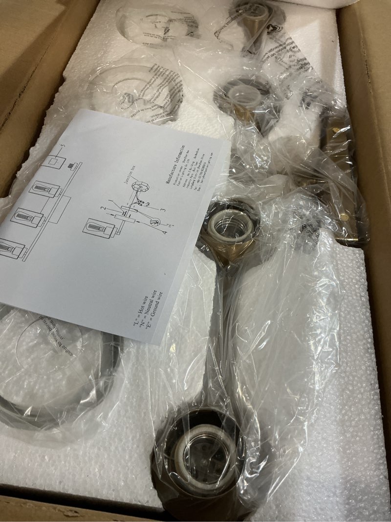 Condition photo showing New/Like New for 4 light bathroom vanity light fixtures, brushed brass modern wall lights with clear glass shade, vintage wall sconce lighting for living room, mirror, bedroom, hallway (gold, 4-lights) 4 lights gold