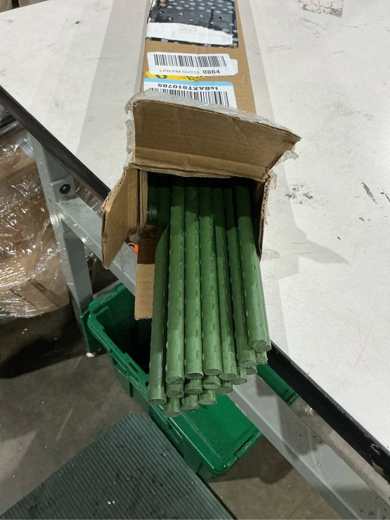 Condition photo showing Good Condition for 6 pack tomato cage for garden, 48 inches metal garden stakes, plant support cages trellis for garden and pots, tomato trellis for potted plants, trellis for climbing plants outdoor,green 48'' x 12''