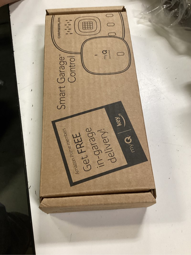 Condition photo showing New/Like New for CHAMBERLAIN Smart Garage Control - Wireless Garage Hub and Sensor with Wifi & Bluetooth - Smartphone Controlled, myQ-G0401-ES, White