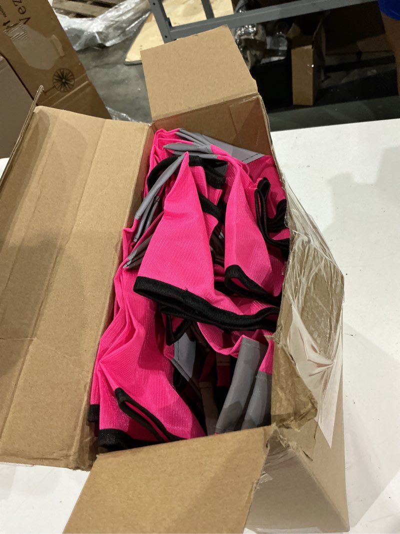 Condition photo showing Good Condition for eboot 10 pack safety vests with reflective strips, high visibility vest for construction, volunteers, event staff, running pink 10