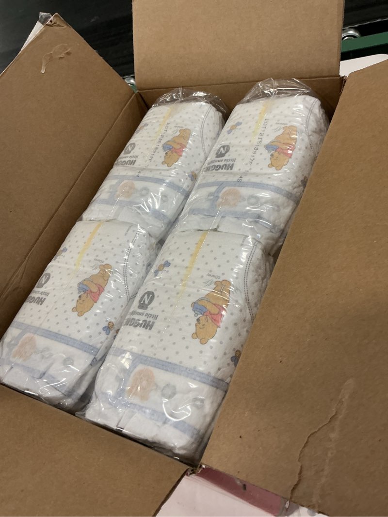Condition photo showing New/Like New for Huggies Size Newborn Diapers, Little Snugglers Baby Diapers, Size Newborn (up to 10 lbs), 84 Count, Packaging May Vary Newborn 84