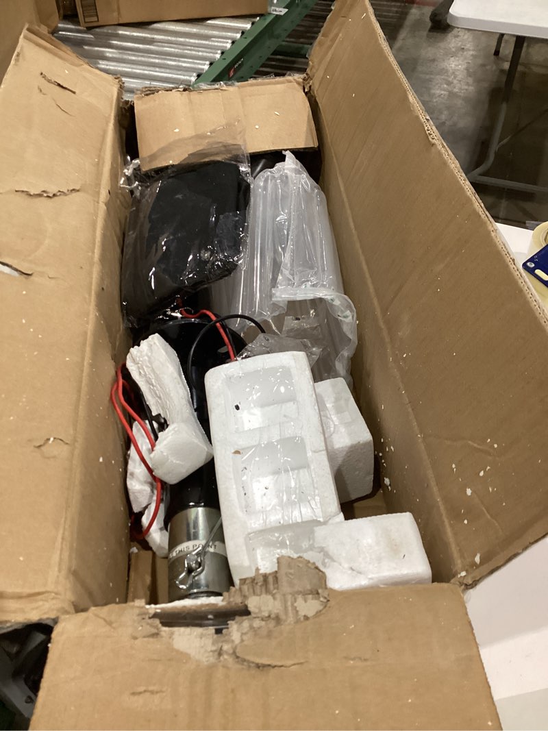 Condition photo showing As Is for VEVOR 5000 lbs Electric Trailer Jack, Heavy Duty RV Electric Power Tongue Jack with 2 Way Connector, Remote Control, Crank Handle & Weatherproof Jack Cover, 10"-28.3" Lift, for Trailers & Campers 5000lbs