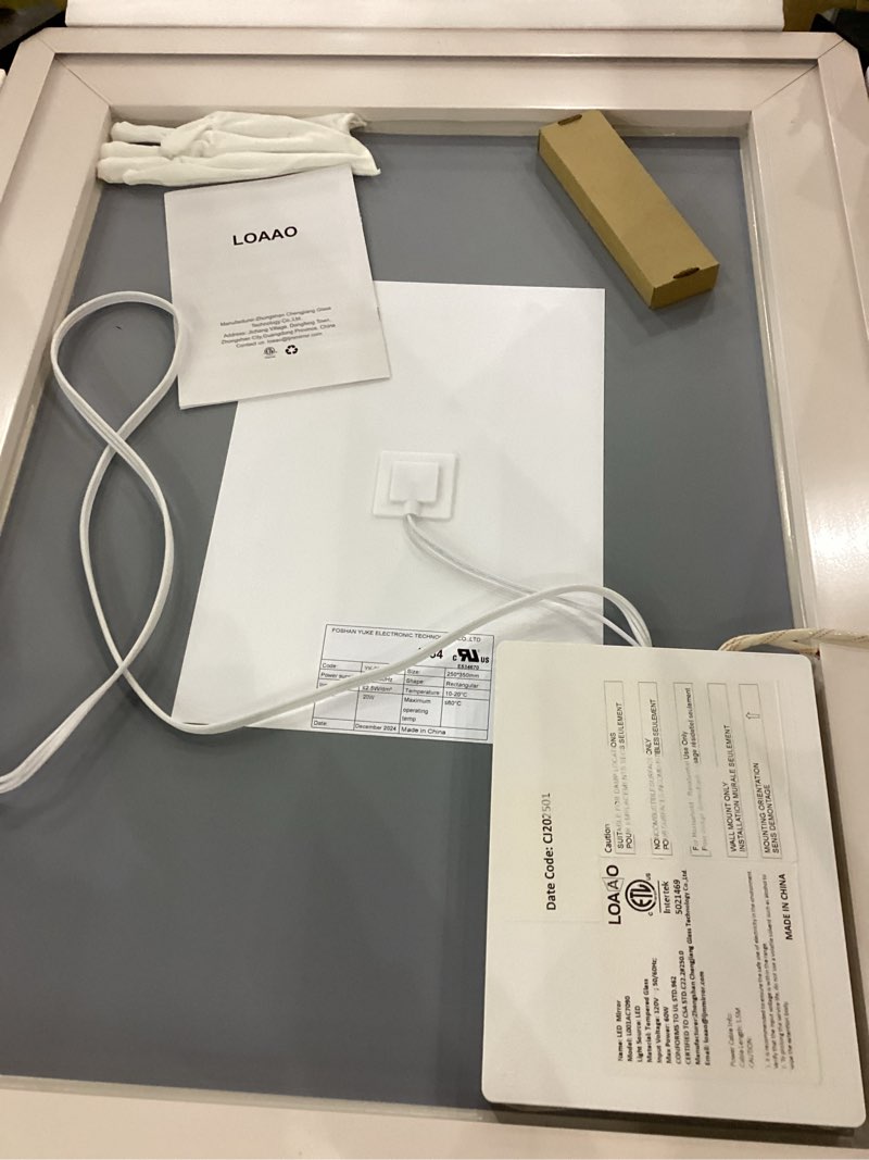 Condition photo showing New/Like New for Led lighted bathroon mirror 