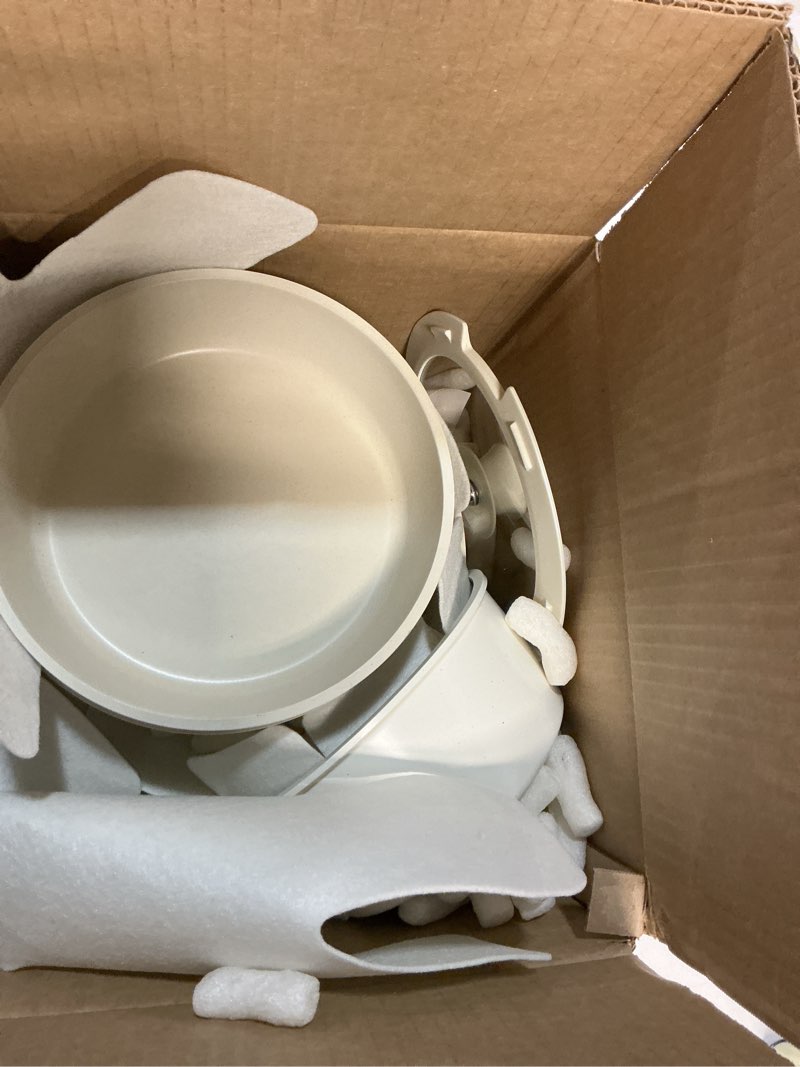 Condition photo showing Good Condition for Astercook 23 Pcs Pots and Pans Non Stick Ceramic Cookware Set Detachable Handle, RV Stackable Kitchen Cooking Set Removable Handles, Oven Safe, Induction Ready, Cream White