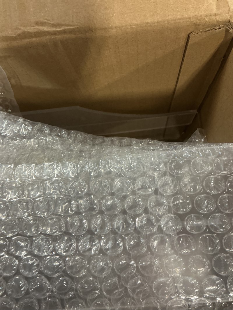 Condition photo showing As Is for cup and lid holder, 4-compartment clear acrylic cup dispenser lid carousel - countertop coffee cups organizer for restaurant, buffet, coffee station, bar, square | rotating