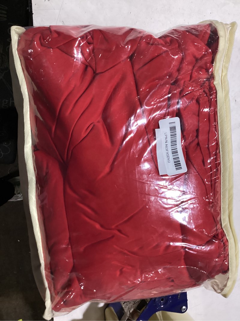 Condition photo showing New/Like New for 30ft x 10ft Wrinkle Free Red Backdrop Curtains for Parties, Polyester Photo Backdrop Drapes 6 Panels