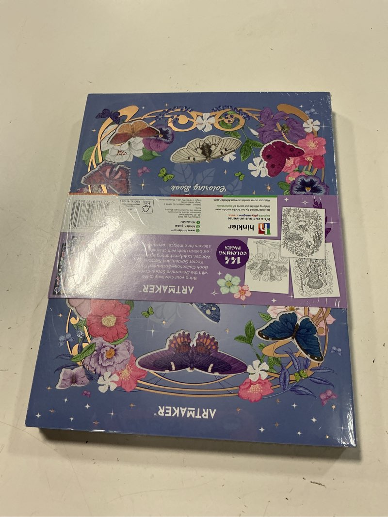 Condition photo showing New/Like New for art maker decorative sticker coloring book set - enchanted forest, secret garden, seasons of wonder