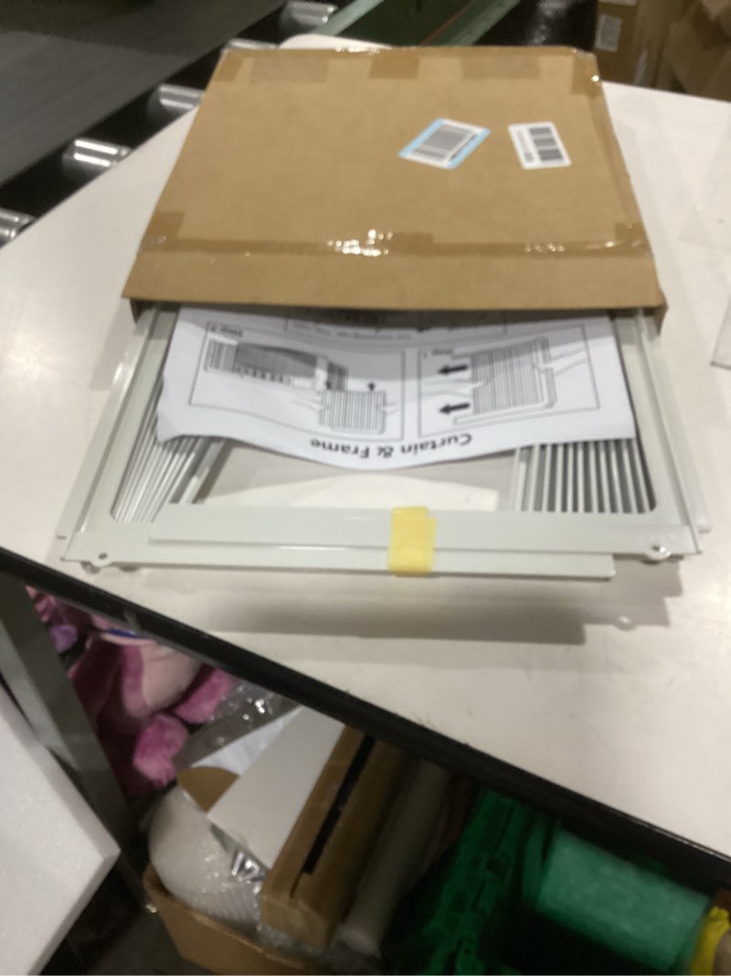 Condition photo showing New/Like New for mxclimate window air conditioner side panels with frame,window ac accordion filler curtain kit,adjustable insulation panels for window ac seal replacement screen (5,000 btu) 5000btu