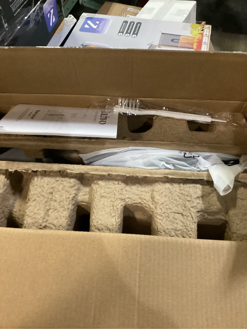 Condition photo showing New/Like New for Cold Press Juicer Machines, 5.8" Large Feed Chute Slow Masticating Juice Maker for Whole Vegetable and Fruit, Easy to Clean, 300W High Juice Yield - MP-802M (Black) Dark Grey