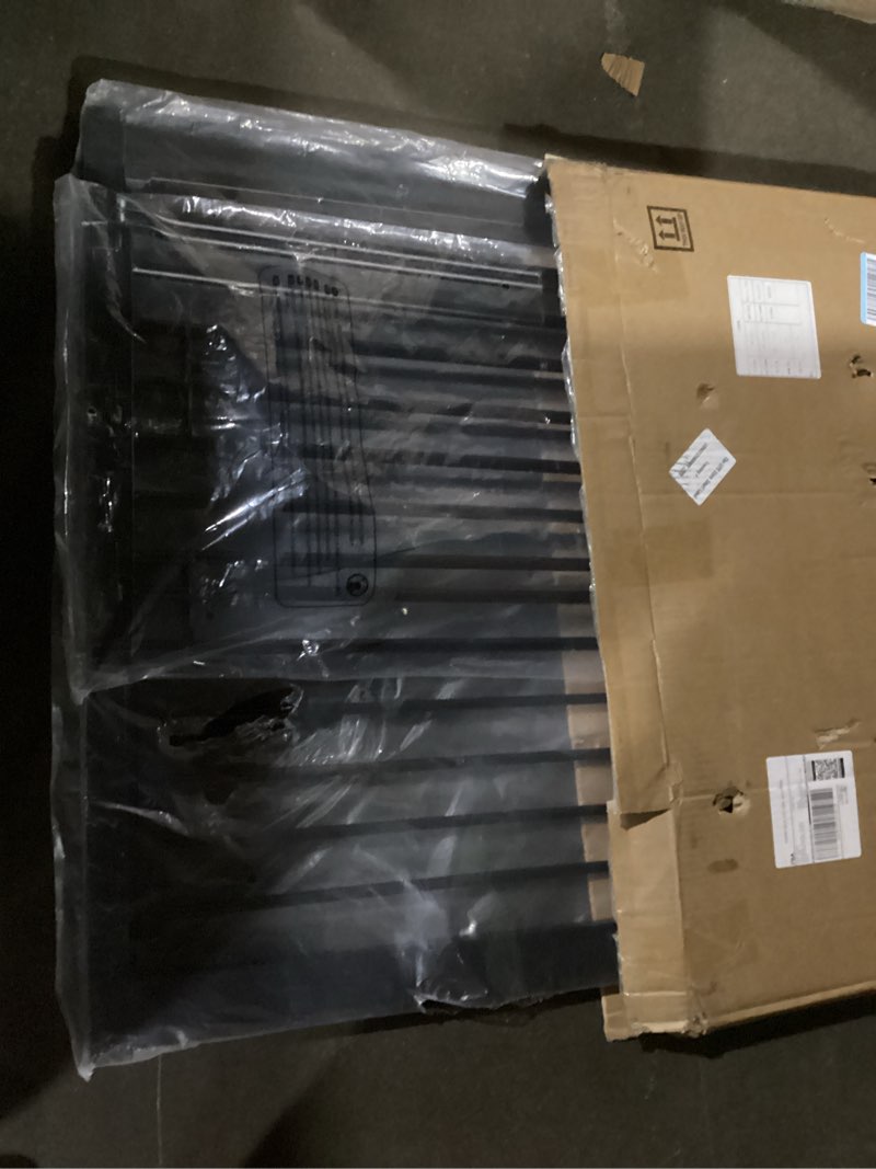 Condition photo showing Good Condition for no pawblems 55" extra tall pet gate for cat/dog, 31.5-48" wide auto close tall cat gate with 25.6" wide walk-thru door opening, 1.37" ultra narrow spacing, no drilling pressure mounted, black black - s10 55" tall, 31.5-48" wide