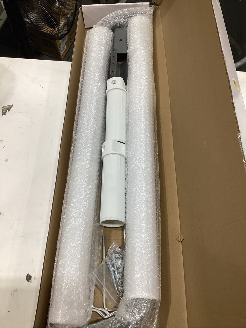 Condition photo showing Good Condition for galvanized steel boat trailer guide with pvc pipes for ski boat fishing boat, sailboat trailer 40 inches white