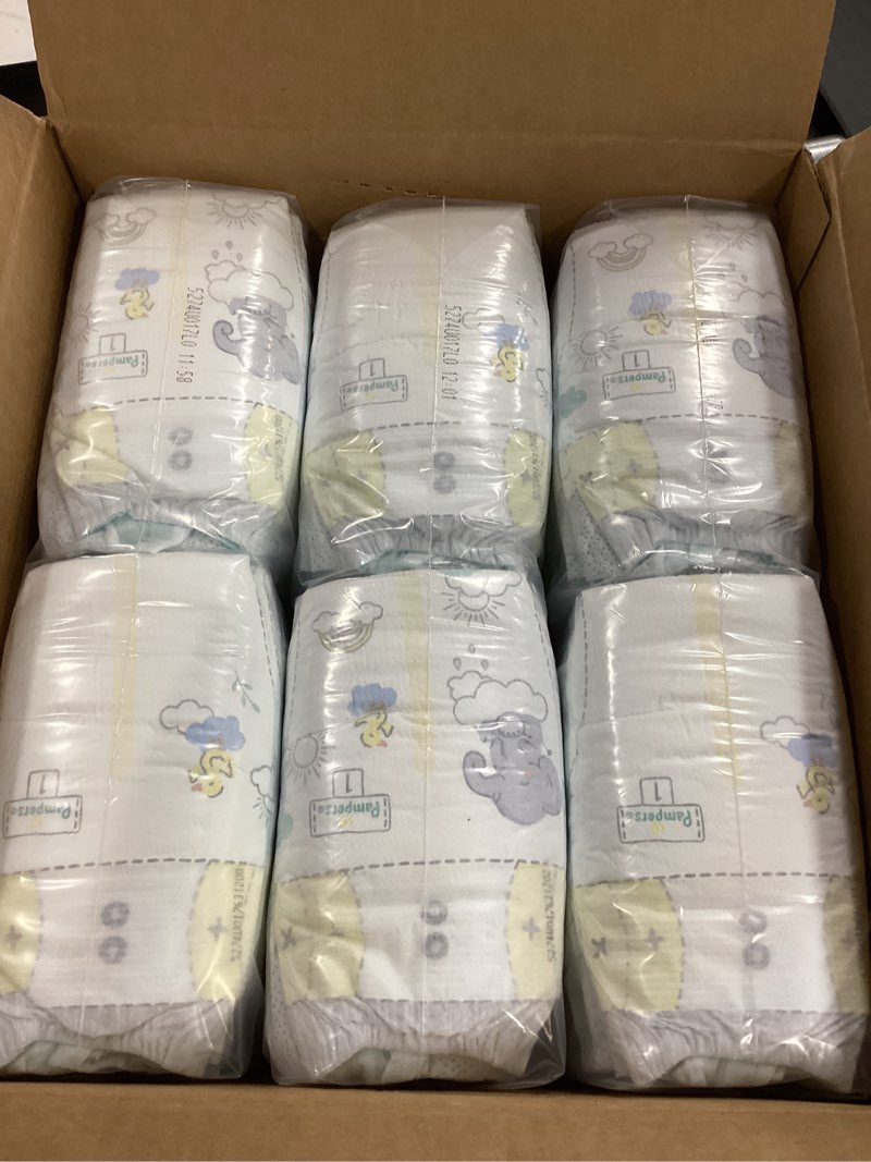 Condition photo showing New/Like New for Pampers Swaddlers Diapers, Size 1 (8-14 lbs), 198 Count, Absorbent, Keeps Baby Dry and Comfortable, Skin Safe Disposable Baby Diaper (Packaging May Vary) Size 1 198