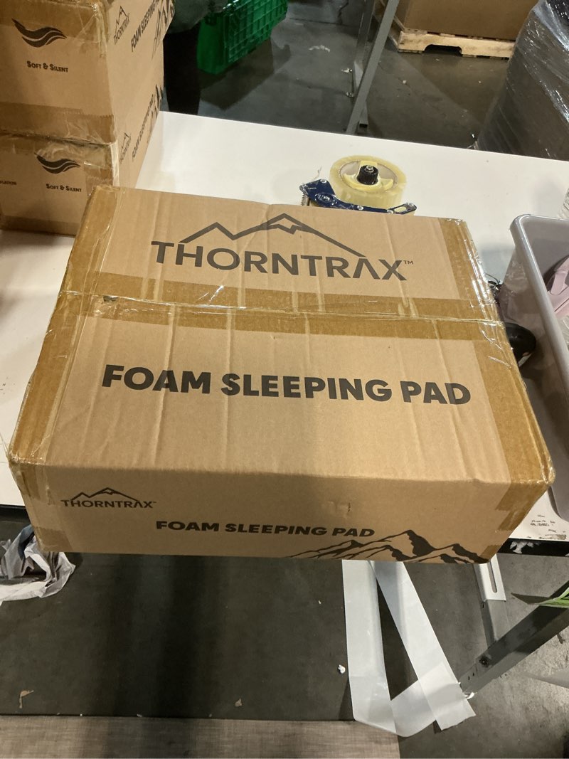 Condition photo showing New/Like New for Throntrax Camping Sleeping Pad - Ultralight Camping Mat with Pillow Built-in - 3.1" Thick | Self-Inflating & Suitable for All Seasons - Compact Sleeping Pad for Camping - Grey