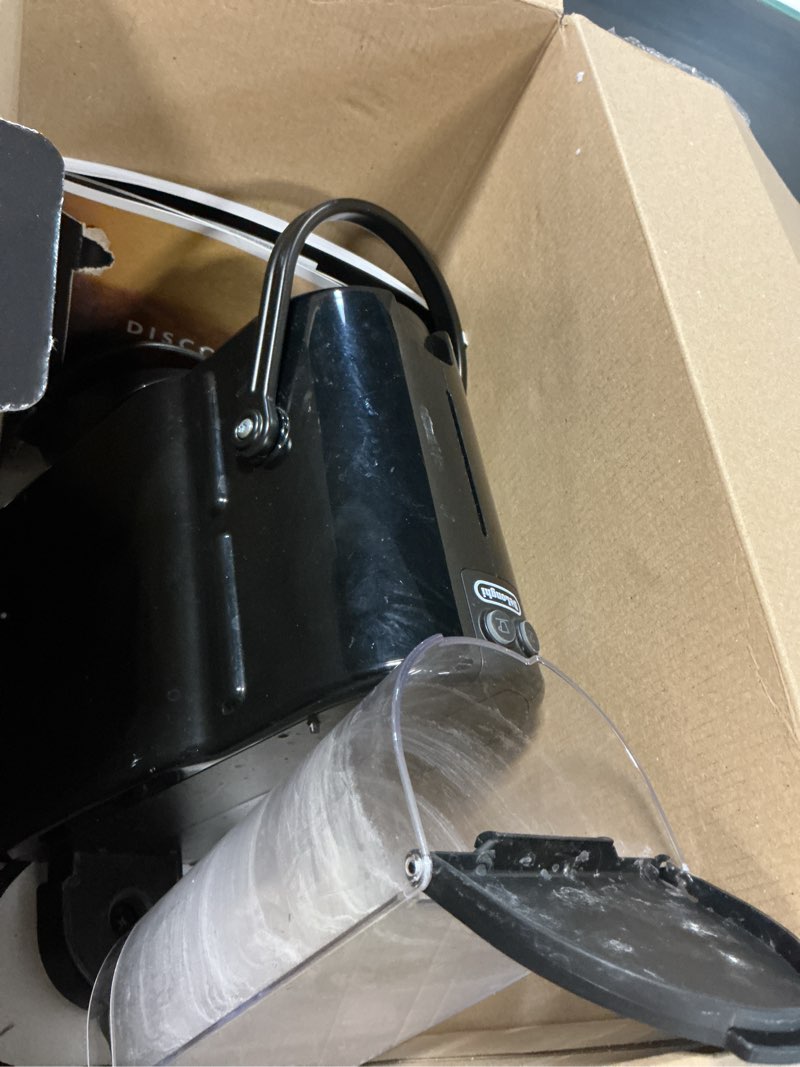 Condition photo showing As Is for nespresso inissia espresso machine by de'longhi,24 oz, black machine only black