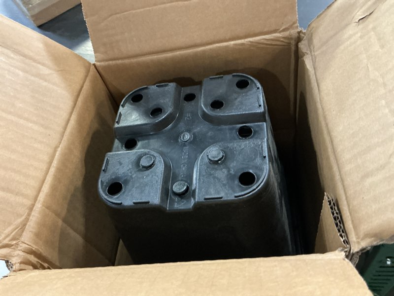 Condition photo showing As Is for rainman s 10-pack 2 gallon square planter nursery pots, flower plant container injection molded plastic nursery pots gardening pots for indoor outdoor vegetables, succulents, black