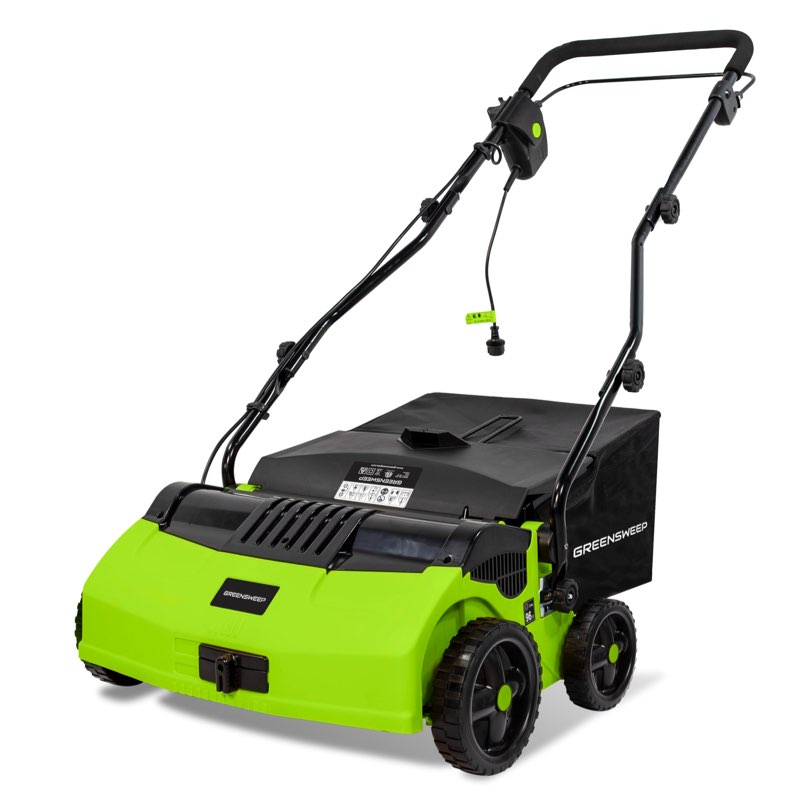 RGS Living GreenSweep V2 | Artificial Grass Electric Sweeper Rake Vacuum 45L Collection Bag, 5 Adjus