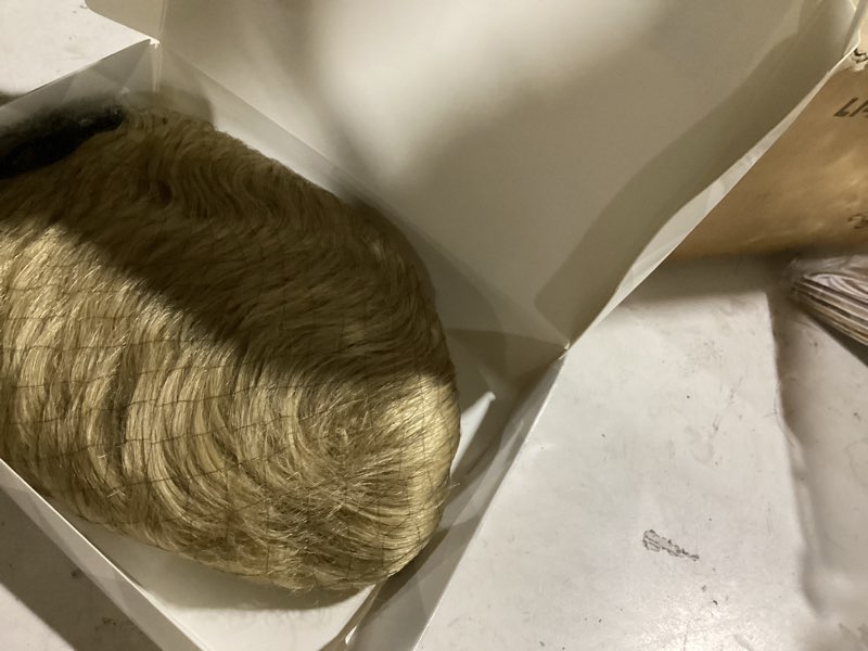 Condition photo showing New/Like New for mens blonde wig short layered blond straight wig for male guys synthetic heat resistant fiber natural dirty blonde mens wig for halloween party anime 90s 2000s use