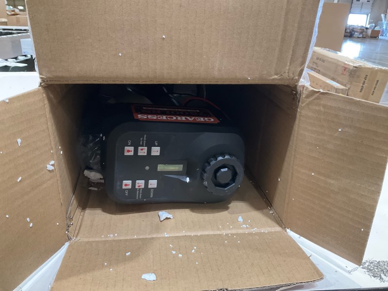 Condition photo showing Good Condition for upgraded 7500lbs electric trailer jack, w/remote controls, rv power a-frame tongue jack with built-in spirit level for travel trailer, 10.24"-33.46" ip65 waterproof, 12v dc wiring, 5.9 inch foot pad