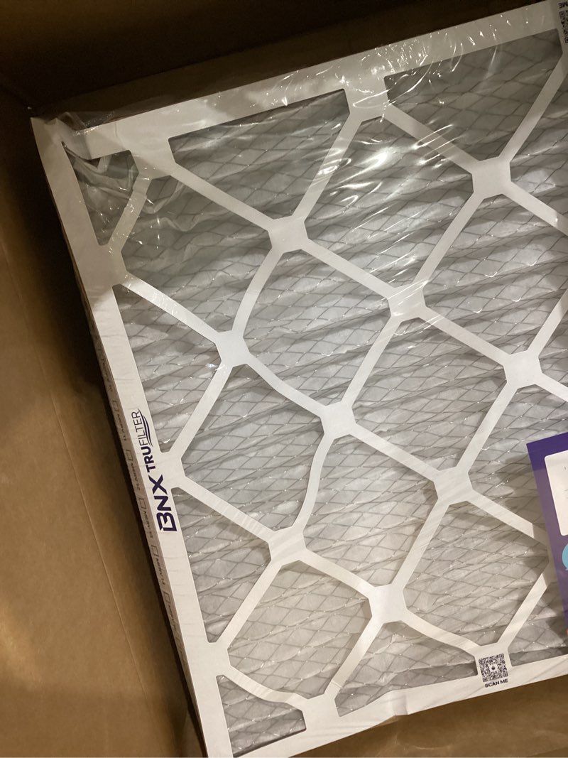 Condition photo showing Good Condition for bnx trufilter 20x25x1 air filter merv 8 (6-pack) - made in usa – dust & pet defense electrostatic pleated air conditioner hvac ac furnace filters for dust, pet, mold, pollen mpr 600 – 700 & fpr 5 merv 8 20x25x1 6-pack