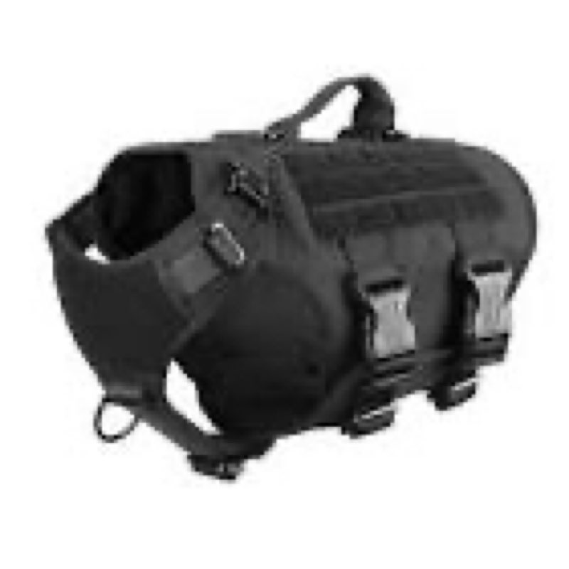 icefang gn3 tactical dog harness with 6x buckle,dog molle vest with handle,3/4 body coverage,hook an