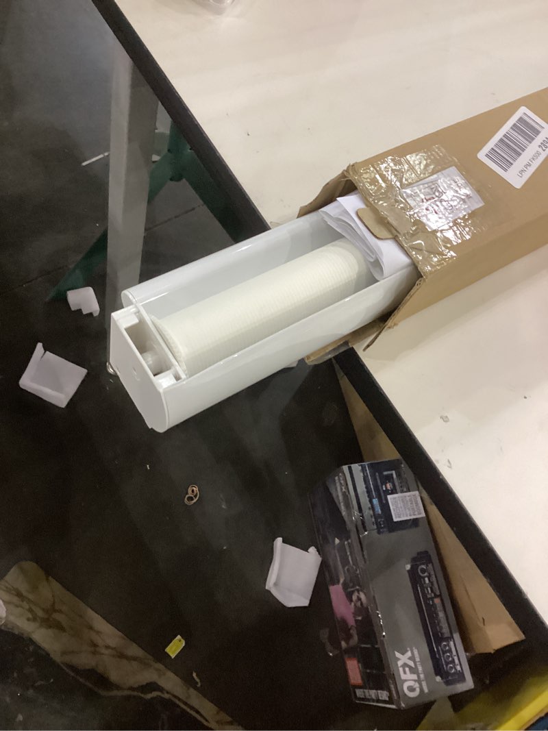 Condition photo showing Good Condition for Joydeco Cordless Zebra Blinds for Windows, Dual Layer Free-Stop Zebra Shades Privacy Light Control for Day and Night, Light Filtering Sheer Blinds for Indoor Windows, Home (35" W X 75" H, White) Off-white 35" W x 75" H Ready Made