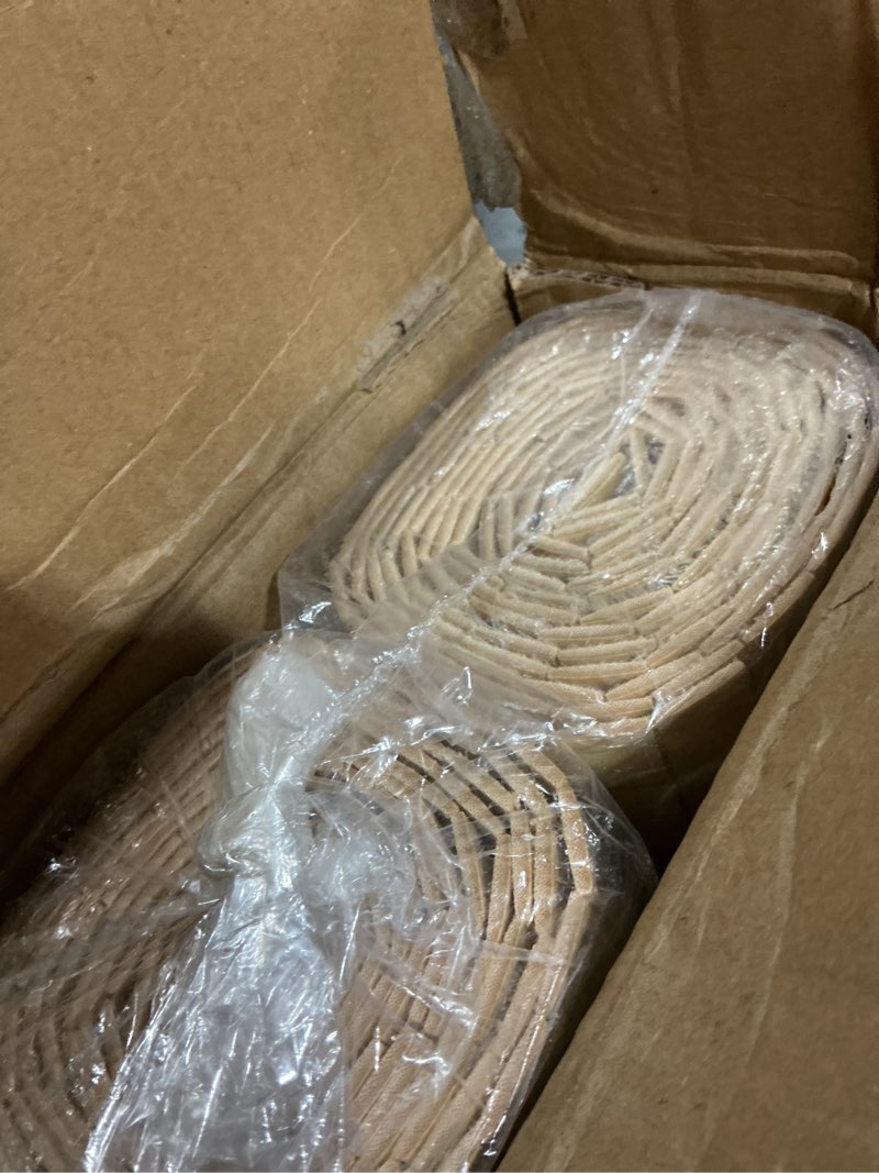 Condition photo showing Good Condition for art3d natural bamboo wall panel for interior wall decor, renewable pole wrap wainscoting paneling for wall ceiling furniture cabinet office, 48 x 96 inch, 2-pack - natural 2-48" x 96" natural