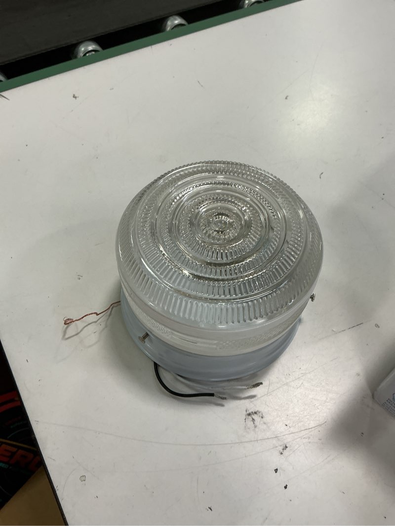 Condition photo showing As Is for Project Source 6.75-in W White Ceiling Flush Mount